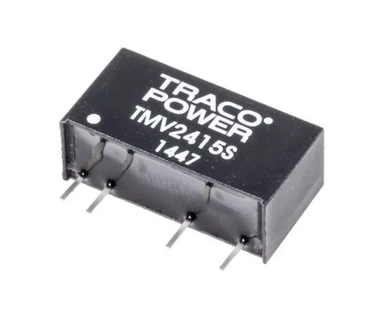 63-7658-32　TRACOPOWER TMV 1W Isolated DC-DC Converter Through Hole, Voltage in 21.6 → 26.4 V dc, Voltage out 15V dc　TMV 2415S