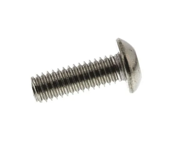 63-7642-51 Plain Button Stainless Steel Tamper Proof Security Screw, M4 x 12mm 621-2805