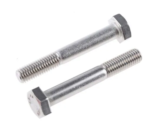 63-7596-36 Plain Stainless Steel Hex Bolt, M10 x 70mm 508-1048