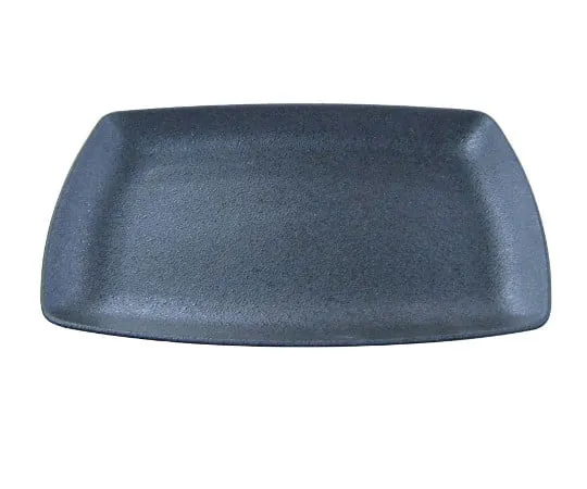 63-7197-62 Tenmoku iron sand square plate 34 cm 8180300