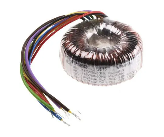 63-7670-95 2 Output Toroidal Transformer, 30VA, 2 x 9V ac 173-0092