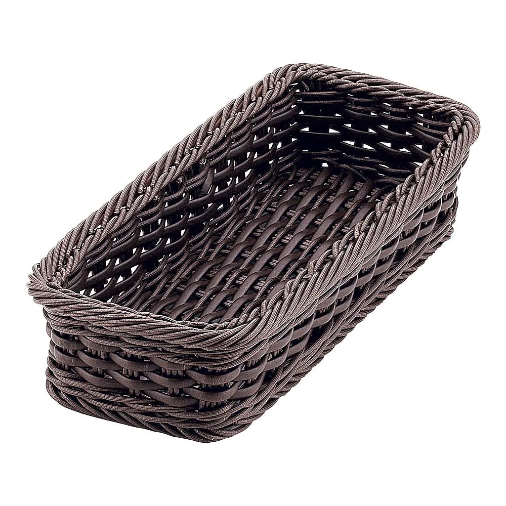 63-5721-38 PP Cutlery Basket Dark Brown Large Serves 4 WBS9301