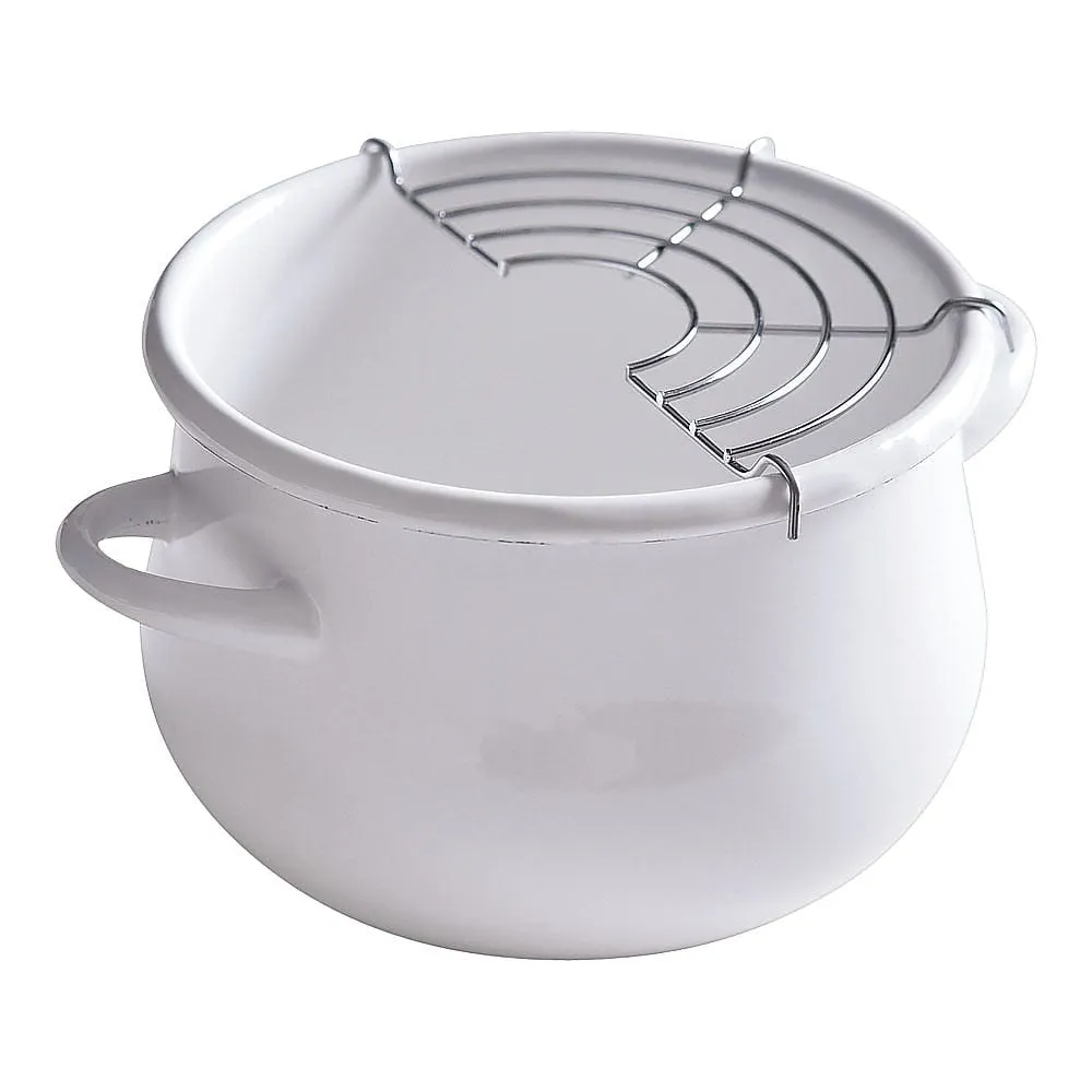 63-5693-20 Cozy Cook Enameled Mini Tempura Hot Pot 16 cm ANB4301