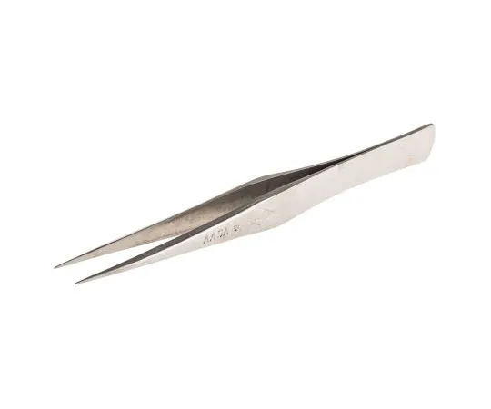 63-7557-20 Erem by Weller 125 mm, Anti-Magnetic Stainless Steel, Straight; Pointed, Anti-Acid Tweezers AASASL
