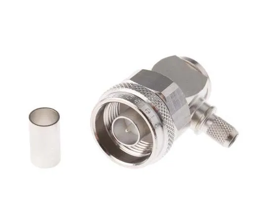 63-7741-85 Telegartner 50Ω Right Angle Cable Mount N Type Connector, Plug, Solder Termination, 0 → 11GHz, 1.5/3.8, 1.5/3.8 J01020A0097
