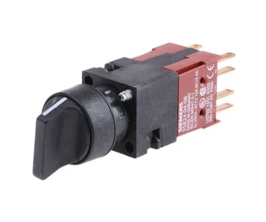 63-7635-65 Siemens 3 Position Rotary Switch, 250 V, 10 A, Rotary Knob Actuator 3SB2210-2DB01