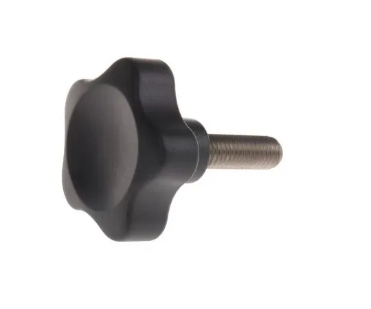 63-7550-84 Elesa Black Polymer Knob 166493, M10 x 30 166493