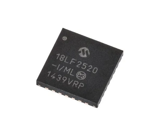 63-7660-57 Microchip PIC18LF2520-I/ML, 8bit PIC Microcontroller, 40MHz, 32 kB, 256 B Flash, 28-Pin QFN PIC18LF2520-I/ML