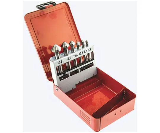 63-7674-58 RS PRO HSS 6.3 → 20.5 mm 6 piece 90° Countersink Drill Bit Set 673-8697