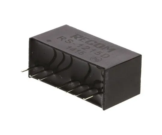 63-7587-25 Recom RS 2W Isolated DC-DC Converter Through Hole, Voltage in 9 → 18 V dc, Voltage out ±15V dc RS-1215D