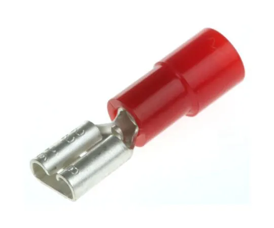 63-7636-59 RS PRO Red Insulated Crimp Receptacle, 4.75 x 0.8mm, 0.5mm² to 1.5mm², 22AWG to 16AWG 613-9671