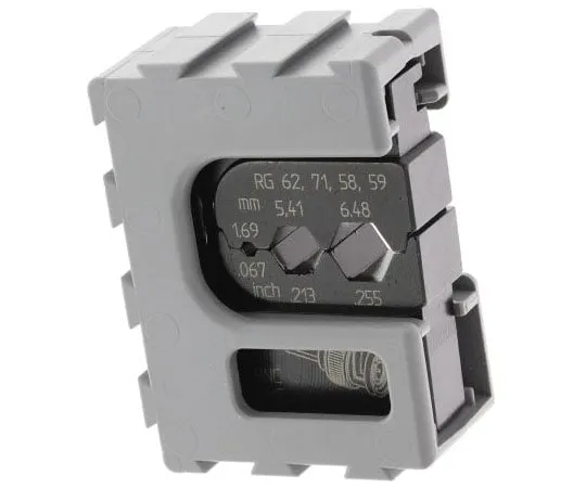 63-7584-97 Pressmaster MCT Series, Crimp Die Set, BNC, Coaxial, TNC, Coaxial Type RG58, RG59, RG62, RG71 4300-3136/AAB