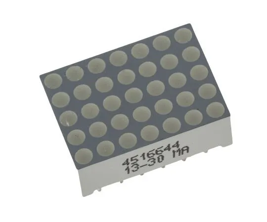 63-7552-62 TC07-11EWA Kingbright Dot Matrix LED Display, CC 7 x 5 Dot Matrix Red 8.2 mcd 17.2mm TC07-11EWA