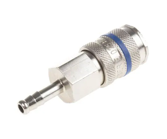 63-7662-81 RS PRO Pneumatic Quick Connect Coupling Steel 6mm Hose Barb 667-1923