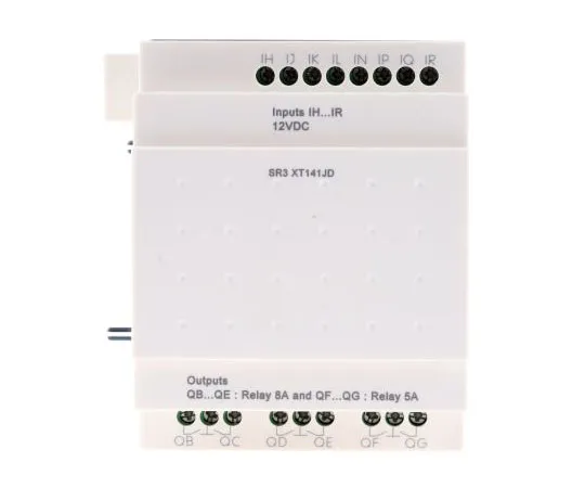 63-7637-34 Schneider Electric Zelio Expansion Module, 12 V dc Relay, 8 x Input, 6 x Output Without Display SR3XT141JD