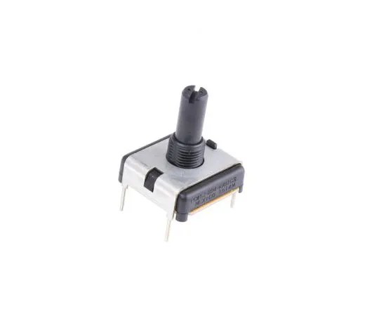 63-7698-96 Bourns 1 Gang Rotary Conductive Plastic Potentiometer with a 6.35 mm Dia. Shaft, 10kΩ, ±20%, 0.75W, Linear PCW1J-B24-KAB103L