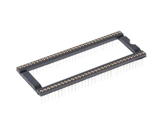 63-7637-50 E-TEC 1.778mm Pitch Vertical 64 Way, Through Hole Turned Pin Open Frame IC Dip Socket, 3A SDS-232-S075-95