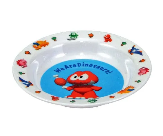 63-7201-68 Melamine Children's Dinosaur Curry Plate MC-6D 0382340
