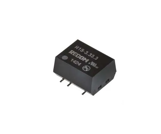 63-7722-80 Recom R1S 1W Isolated DC-DC Converter Surface Mount, Voltage in 2.97 → 3.63 V dc, Voltage out 3.3V dc R1S-3.33.3
