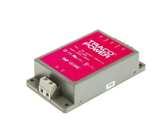 63-7654-72 TRACOPOWER 15W 1 Output Embedded Switch Mode Power Supply SMPS, 625mA, 24V dc Encapsulated TMP 15124C