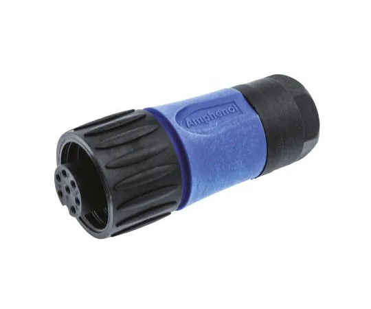 63-7621-04 Amphenol Eco-Mate Series Cable Mount Connector, 6 + PE contacts Socket C01630D00610010