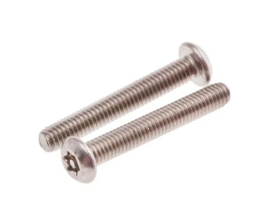 63-7642-37 Plain Button Stainless Steel Tamper Proof Security Screw, M3 x 20mm 621-2653
