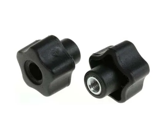 63-7715-01 RS PRO Black Thermoplastic Knob, M6 x 9 702-7617