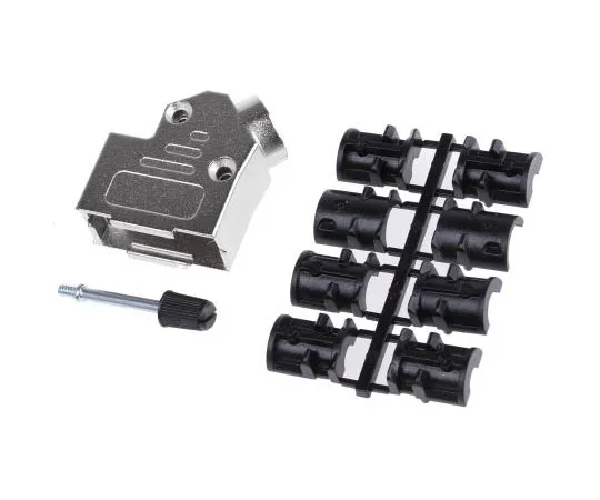 63-7675-15 ASSMANN WSW Zinc Angled D-sub Connector Backshell, 9 Way AMET-09 RS-45