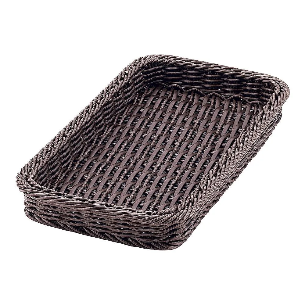 63-5721-40 PP Bakery Basket Square Type D Brown Type 32 WBS9401