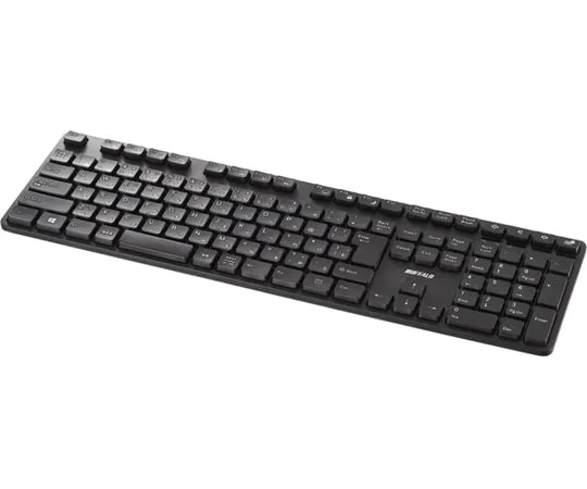65-3414-75　Wireless 2.4 GHz Quiet Design Full Keyboard Japanese Layout Black　BSKBW320BK