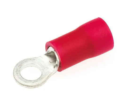 63-7695-86 JST FV Series Insulated Crimp Ring Terminal, M3 (#3 to #4) Stud Size, 0.25mm² to 1.65mm² Wire Size, Red FVWS1.25-3(LF)