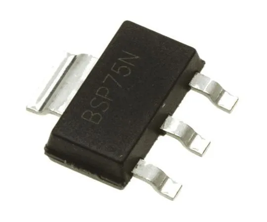 63-7668-62 DiodesZetex BSP75NTA, 1-Channel Intelligent Power Switch, Low Side, 1.1A, 60V 3 + Tab-Pin, SOT-223 BSP75NTA