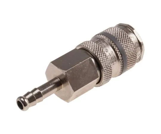 63-7662-73 RS PRO Pneumatic Quick Connect Coupling Brass 6mm Hose Barb 667-1897