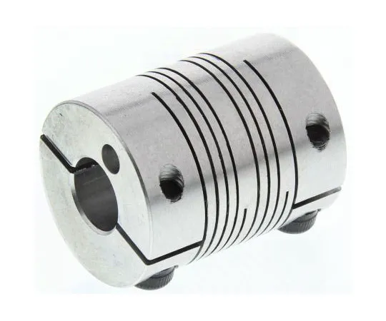 63-7571-06 Ruland Aluminium Flexible Beam Coupling, PCMR25-10-8-A, Bore A 10mm Bore B 8mm Clamp PCMR25-10-8-A