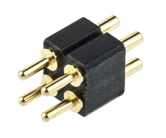 63-7713-89 Preci-Dip 2.54mm 4-Way Spring Loaded Connector, 2-Row Male, Through Hole, 813-S1-004-10-016101 813-S1-004-10-016101