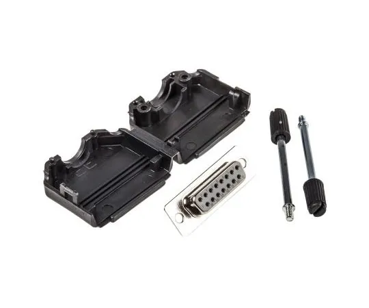 63-7600-42 15 Way D-Sub Socket Connector Kit With 5 x Backshells, 5 x Jack Screws, Inserts 6667015910299