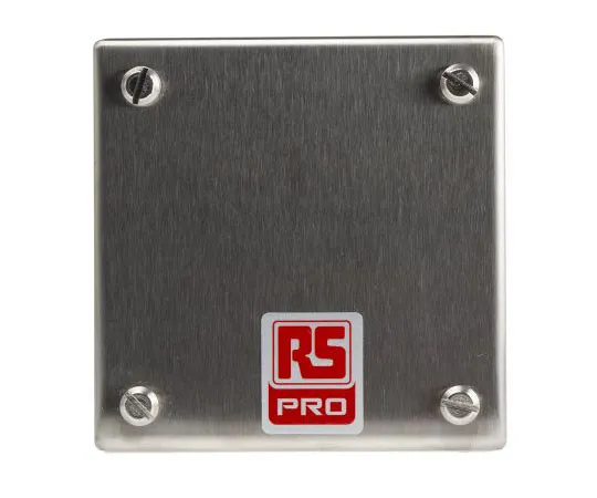 63-7566-49 RS 304 Stainless Steel Satin Adaptable Enclosure Box, 0 Knockouts 104 mm x 50mm 471-1580