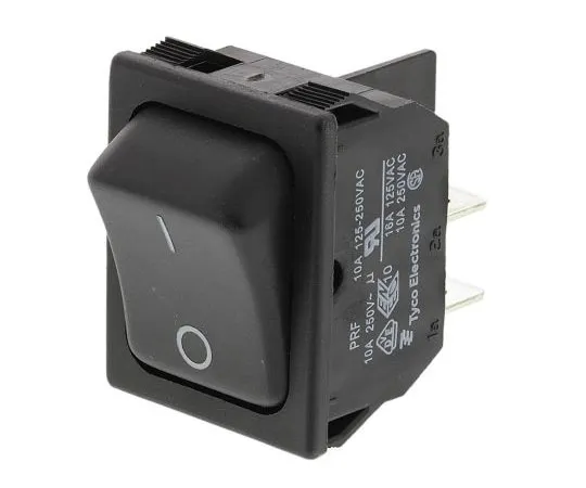 63-7588-22 TE Connectivity Double Pole Single Throw (DPST), Latching Rocker Switch Panel Mount 1634201-2