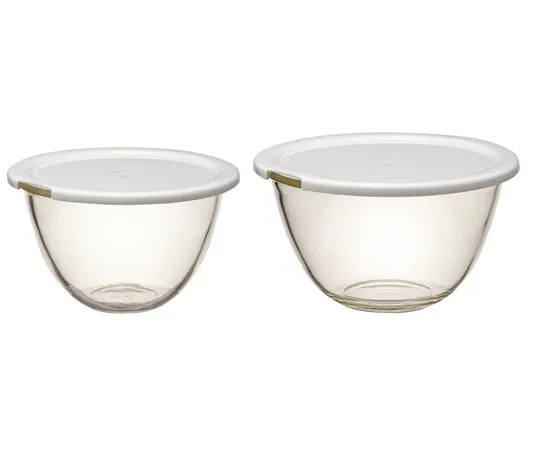 67-3056-92 Heat Resistant Glass Bowl with Lid x 2 x 6 Sets MXPF-3506-W