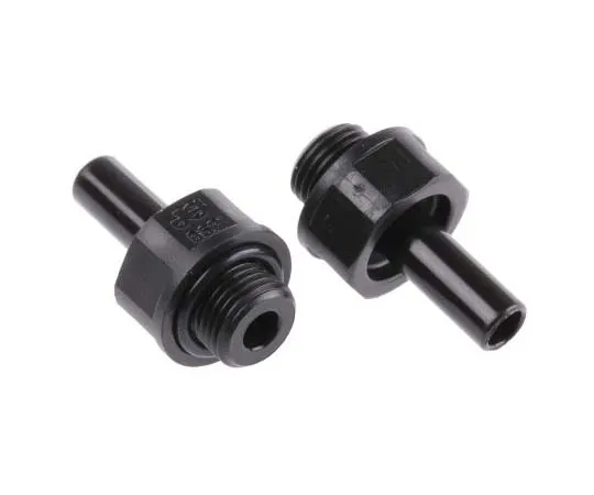 63-7718-58 John Guest Pneumatic Straight Threaded-to-Tube Adapter, G 1/8 Male, Plug In 6 mm PM050611E