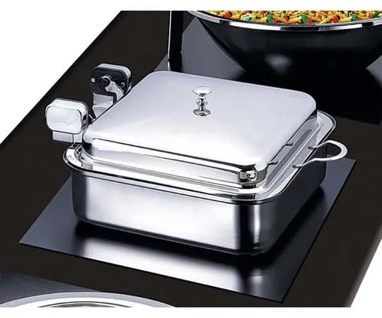63-7160-33 Hyperlux Square Electromagnetic Server Stainless Steel Lid Type (Normal Hinge) 32 cm 647 3884900
