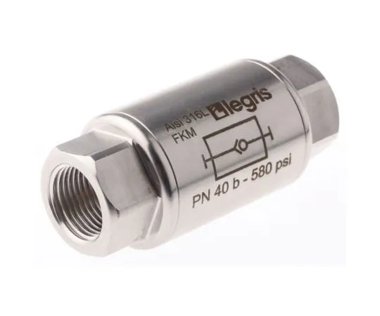 63-7558-65 Legris Stainless Steel Single Non Return Valve 3/8 in G 4890 17 17
