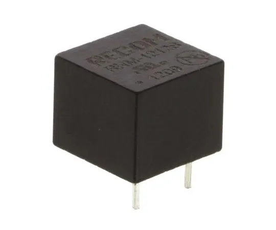 63-7662-05 Recom RNM 1W Isolated DC-DC Converter Through Hole, Voltage in 10.8 → 13.2 V dc, Voltage out 12V dc RNM-1212S