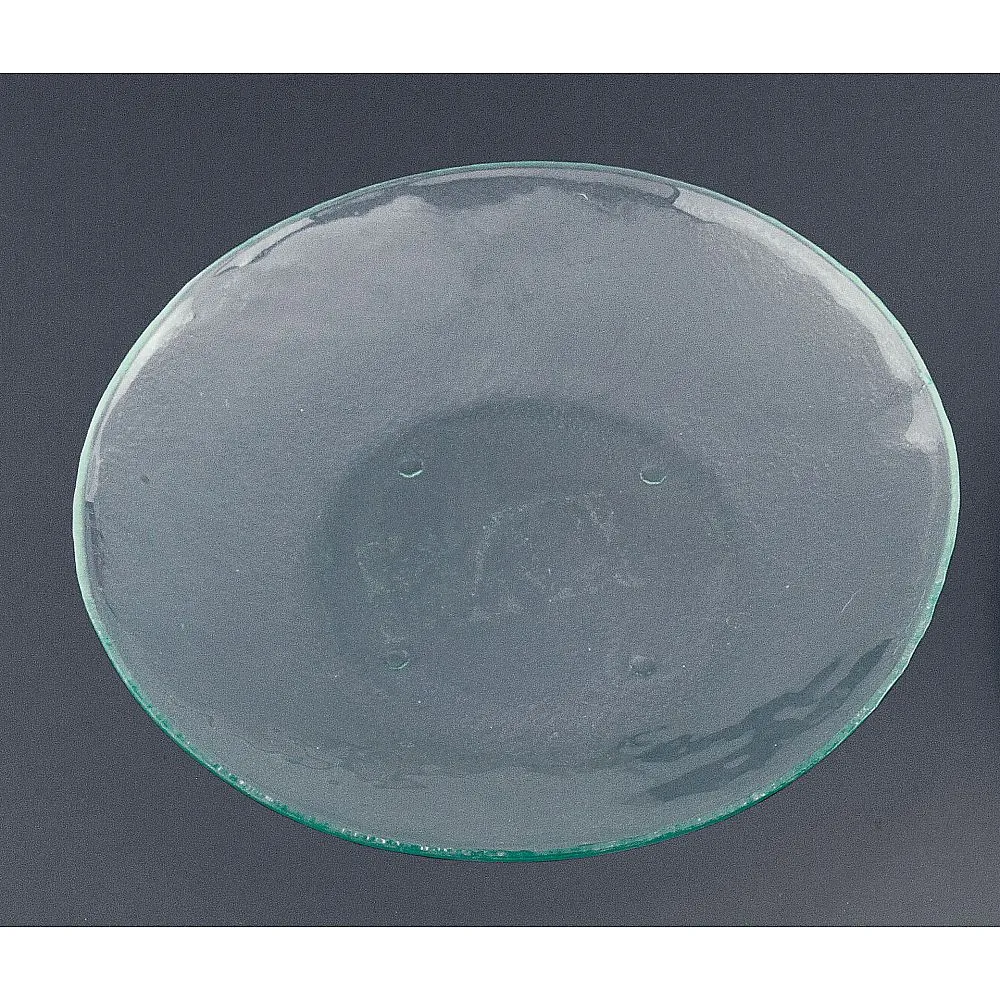 62-6835-81 Tiger Glass Round Deep Plater 022-033-02 Clear