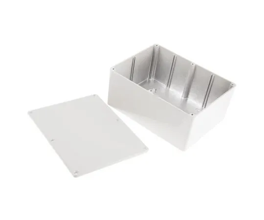 63-7604-59 RS PRO Die Cast Aluminium Enclosure, Shielded, 165.8 x 127.3 x 76.3mm 517-3636