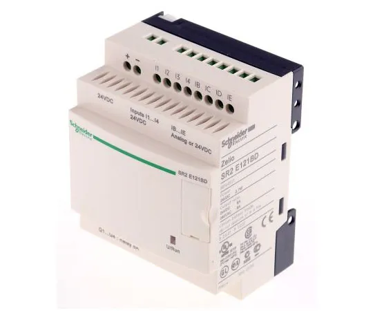63-7572-54 Schneider Electric Zelio Logic Module, 24 V dc Relay, 8 x Input, 4 x Output Without Display SR2E121BD