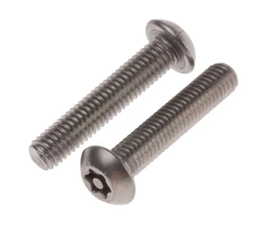 63-7642-44 Plain Button Stainless Steel Tamper Proof Security Screw, M5 x 25mm 621-2726