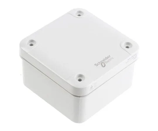 63-7697-50 Schneider Electric Thalassa TBP, Polycarbonate Wall Box, IP66, 54mm x 89 mm x 89 mm NSYTBP885