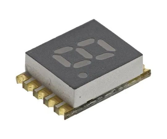 63-7638-68　KCSA02-105 Kingbright 7-Segment LED Display, CA Red 30 mcd RH DP 5.1mm　KCSA02-105