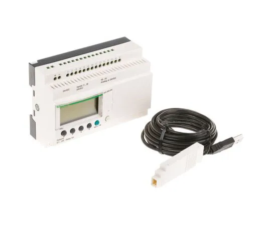 63-7565-51 Schneider Electric Zelio Logic 2 PLC CPU Computer Interface, 12 (Up → 12 Digital, Up → 6 Analogue) Inputs SR2PACK2BD